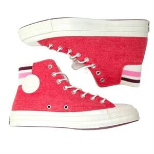 Converse Chuck Taylor All Star High Top Red Wool Sneakers Rare Colorway, Size 11